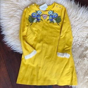 Yellow Gucci dress